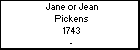 Jane or Jean Pickens