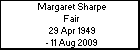 Margaret Sharpe Fair