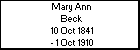 Mary Ann Beck