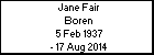 Jane Fair Boren