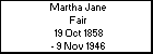 Martha Jane Fair
