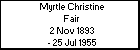 Myrtle Christine Fair