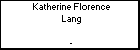 Katherine Florence Lang