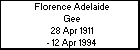 Florence Adelaide Gee